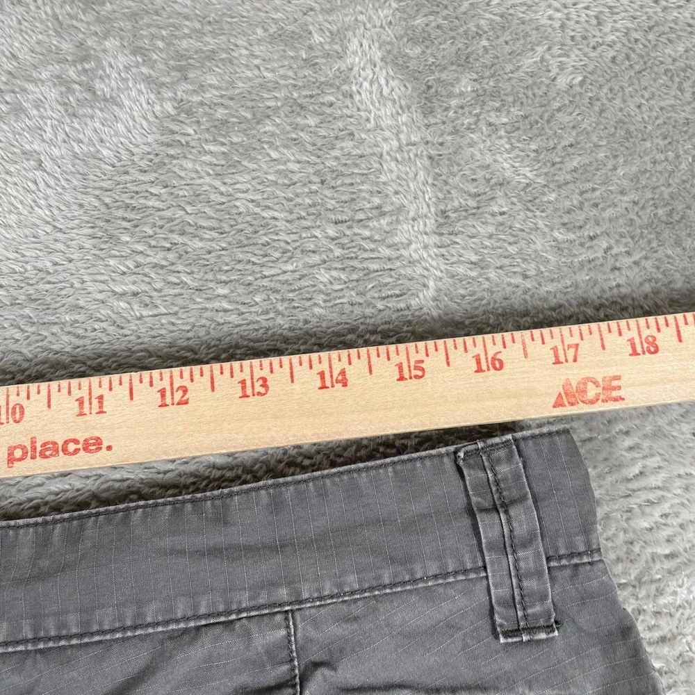 Banana Republic Cargo Pants Mens 33x32 Gray Ripstop‎ Cotton Multi Pocket Utility